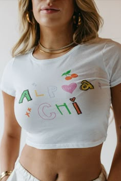 Shop sorority merch now with Ali & Ariel 💗 Available for individual purchase and custom group orders Sorority | Greek Life | Go Greek | Sorority Shirts | Greek Tshirts | Greek Apparel | Big Little