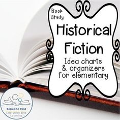 an open book with the words historical fiction on it