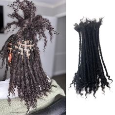 PRICES MAY VARY. 1.Hair Material: 100% Handmade Permanent Loc Extensions 0.4cm ,1B natural black.Full Handmade Human Hair Loc extensions.can be dyed, curly ends make styling more versatile, soft and comfortable, easy to take care of, light weight, no odor, beautiful hair, natural appearance, lasts a long time. 2.Easy to install: Dreamlock extensions with curly end Fashionable design, soft touch, easy installation, time-saving, suitable for beginners. 3.Packing: 20 strands/pack with Quality Dread Medium Size Locs Black Women, Loc Extensions Permanent, Locs Extensions, Halloween Anniversary, Two Braid Hairstyles, Curly Crochet Hair Styles, Loc Extensions, Crochet Needle, Black Ponytail Hairstyles