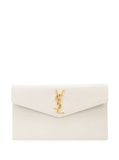 calf leather envelope design magnetic fastening internal logo patch made in Italy White Ysl Purse, Ysl Clutch Bag, Formal Bags, White Clutch Purse, Formal Bag, Ysl Clutch, Prom Clutch, Formal Clutch, Luxury Clutch