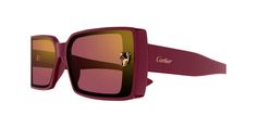 PANTHÈRE D - CARTIER - Sunglasses Luxury Cartier Sunglasses With Tinted Lenses, Formal Cartier Sunglasses With Gradient Lenses, Modern Cartier Sunglasses For Formal Occasions, Elegant Cartier Sunglasses With Mirrored Lenses, Cartier Sunglasses, Luxury Eyewear, Havana Brown, Havana, Cartier