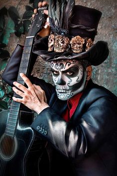 Halloween Makeup Ideas For Men, Halloween Makeup For Men, Makeup Ideas For Men, 2023 Halloween Costumes, Joker Makeup Tutorial, Mens Halloween Makeup, Skeleton Ideas, Muertos Makeup