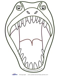 an alligator's mouth with its teeth open and it is ready to be colored