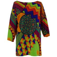 Gucci Multicoloured Oversized Cotton Shirt, Black Size S Oversized Shirt, Unique Print, Cotton Shirt, In Italy, Composition, Gucci, Fashion Outfits, Italy, For Sale