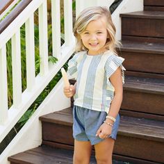 Ruffled Sleeves, Navy Stripes, Navy White, Summer Style, Warm Weather, Navy And White, White Stripe