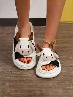 The shape design of this cotton cow women slippers is the appearance of a cartoon cow, a realistic cow image, cute horns and ears, and a bull nose, which are very smart interesting and cute.Cow Slippers For Women Cartoon House Slippers Fluffy Cute Animal Home Slippers Warm Soft Plush Lined Shoe White Cool,Fashionable    Animal Bedroom Slippers,Novelty Slippers   Women Shoes, size features are:Bust: ,Length: ,Sleeve Length: Novelty Slippers, Cow Slippers, Slippers Fluffy, Animal Bedroom, Animal Home, Cartoon House, Women Cartoon, Cartoon Cow, Bedroom Slippers