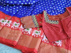 Blouse stitched - Yes Blouse Opening - Front Sleeves Length - Elbow Padded - No Blouse size - 36 with inner margins expandable upto 42 For Blouse Size 34 alteration can be done on request. Fall/pico - Yes done Traditional Ikat Print Tops For Festive Occasions, Transitional Multicolor Handloom Blouse, Festive Ikat Print Top, Traditional Ikat Print Saree Blouse, Fitted Multicolor Ikat Print Blouse Piece, Traditional Ikat Print Festive Blouse, Fitted Ikat Print Blouse For Festivals, Festive Ikat Print Blouse For Festivals, Festive Ikat Print Blouse