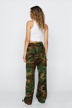 Camo Print Multi Pocket Straight Leg Cargo Pants Vintage Winter Outfits, Straight Leg Cargo Pants, Gal Got, Pocket Cargo Pants, Combat Pants, Sequin Outfit, Printed Trousers, Women Cargos, Cargo Pants Women