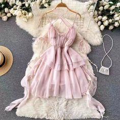 Peplum halter dress, summer,seaside vacation fairy dressMaterial:blendedStyle:fairyColor:as pictureFeatures:holidaySize:(cm):S,M,L 1inch=2.54cm 1cm=0.39inchS:length:60,bust:84,wasit:66&ltp&gtM:length:61,bust:88,wasit:70</p>&ltbr/>&ltp&gtL:length:62,bust:92,wasit:74</p>&ltbr/>&ltp&gtNote:Due to different measurement methods,there will be 1-3 error(unite:cm), please understand.</p>&ltbr/>&ltp&gtPlease check the size carefully when you choose items,thank you.</p>&ltbr/> Fairycore Mini Dress For Summer Party, Pink Fairycore Mini Dress For Summer, Pink Fairycore Mini Dress For Spring, Fairycore Sleeveless Mini Dress With Ruffles, Summer Halter Dress With Ruffles, Fairycore Pink Mini Dress, Cute Fairy Dress For Summer Garden Party, Pink Fairycore Mini Dress, Fairycore Dresses For Summer Party