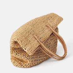 Straw-woven bag female home leisure beach bag seaside vacation large-capacity one-shoulder portable hollow knitting sold by tomorrowsmile on Storenvy Daisy Bags, Large Beach Bags, Jute Tote Bags, Jute Totes, Granny Square Bag, Straw Beach Bag, Straw Tote Bag, Straw Handbags, Straw Tote