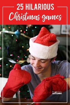 25 Christmas games that will have everyone laughing - It's Always Autumn Hilarious Christmas Games, Teenage Party Games, Shrine Ideas, Xmas Party Games, Funny Christmas Party Games, Christmas Party Games For Adults