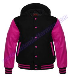 Hooded Varsity Jackets Hooded Varsity Jacket For Fall Sports Events, Hooded Varsity Jacket For Fall Sports, Hooded Windbreaker For Fall Sports Events, Hooded Windbreaker For Sports Events In Fall, Hooded Fall Windbreaker For Sports Events, Varsity Hooded Jacket With Double-lined Hood For College, Hip Hop Hooded Varsity Jacket For College, Varsity Hooded Outerwear For College, Hooded Varsity Jacket For Fall