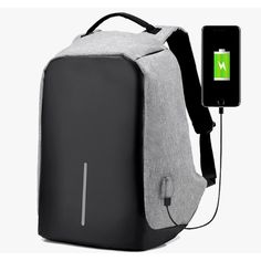 This Bag is a USB charging, anti-theft backpack that holds just about anything you need while keeping it all safe with enhanced safety features (i.e. hidden zipper). And don't worry about spills! It is water and stain resistant! Highlights: 1.Integrated USB charging port 2.Illuminating safety strips 3.Water repellent fabric 4.Weight balance 5.Luggage strap 6.Adjustable open angles 7.Hidden zipper closures 8.Advanced storage design 9.Shock-proof 10.Cut proof material School Bag College, Anti Theft Bag, Laptop Travel, Waterproof Travel Bag, Business Backpack, Anti Theft Backpack, Computer Backpack, Mac Book, Adjustable Bag