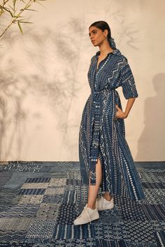 Printed Shirt Dress | Casual Wear | College Fit | Cotton Dress | Set Saree, Womens Clothing Patterns, Layered Dress, Thai Style, Sustainable Fashion Brands, Printed Shirt Dress, Indian Fashion Designers, Shirt Dress Casual, Clothes Women