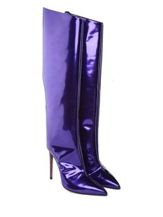 Alexandre Vauthier Alex Patent-leather Boots - Viola Patent Leather Boots, Alexandre Vauthier, Shoes Women, Leather Boots, Patent Leather, Heeled Boots, Calf Skin, Stiletto Heels, Women Shoes