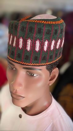 **Title: Authentic Nigerian Mallam Hat - "The Elegance of Abuja" by Dupsie's African Fashion: Handwoven Heritage** **Description:** Discover the pinnacle of African elegance with "The Elegance of Abuja," a masterpiece among African Mallam hats, exclusively brought to you by Dupsie's African Fashion. This exquisite handwoven Mallam hat stands as a testament to the rich tapestry of African fashion, culture, and craftsmanship. Meticulously crafted in Nigeria, the heartland of vibrant African textil Traditional Handmade Green Hats, Green Woven Brimmed Hat, Traditional Handmade Brown Hat Bands, Traditional Multicolor Woven Hat, Traditional Handmade Multicolor Hat Bands, Traditional Hat Bands For Festivals, Traditional Handmade Cap Hat, Traditional Multicolor Hat One Size Fits Most, Traditional Ceremonial Hats With Short Brim