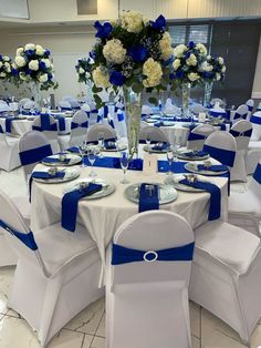 Royal Blue Quinceanera Decorations, Blue Quinceanera Ideas, Quince Theme Ideas, Royal Blue Centerpieces, Royal Blue Wedding Theme