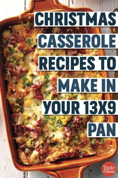 christmas casserole recipes to make in your 3x9 pan