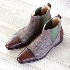 Saturday Chelsea Boots - Premium Men Dress Boots from Que Shebley - Shop now at Que Shebley Handmade Boots, Mens Dress Boots, Boots Chelsea, Custom Design Shoes, Custom Made Shoes, غرفة ملابس, Mens Boots Fashion, Mode Chic, Boots For Men