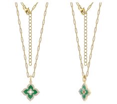 Add a dazzling element to your daily ensembles with this stunning green enamel pendant highlighted with cubic zirconia Diamonique simulated diamonds. Green Pendant Necklace With Diamond Accents, Luxury Green Enamel Jewelry, Old Plates, Pendant With Chain, Green Enamel, Diamond Pendant, Cubic Zirconia, Gold Plate, Jewelry Necklaces