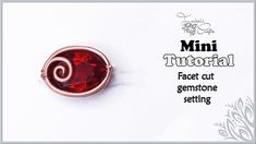 an image of a red broochle with the words mini tutorial on it