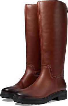 Women's Lucky Brand Cirila | Zappos.com Brown Knee-high Boots With Zipper Closure, Brown Zipper Closure Knee-high Boots, Casual Knee-high Boots With Zipper And Round Toe, Casual Wide Calf Mid-calf Boots For Workwear, Casual Mid-calf Boots With Zipper For Fall, Casual Fall Mid-calf Boots With Zipper, Casual Mid-calf Boots For Work, Medium Width, Casual Workwear Boots With Zipper Closure, Casual Wide Calf Boots For Work