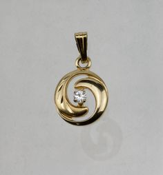 "Cute little 1/20 12k gold filled pendant with cubic zirconia. Has a drop of about 3/4\" and a width of around 7/16\"" Gold Teardrop Pendant Jewelry With Single Diamond, Gold Teardrop Pendant With Single Diamond, Gold Pendant Earrings, Pendant Jewelry Design, Memorable Jewelry, Warwick Ny, Gold Pendent, Delicate Gold Jewelry, Diamond Pendants Designs