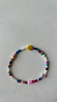 Happy beads that will put a smile on your face :) Cheerful Adjustable Friendship Bracelets As Gift, Playful Handmade Friendship Bracelets For Everyday, Cheerful Handmade Adjustable Bracelets, Fun Friendship Bracelets With Heart Beads, Cheerful Adjustable Multicolor Friendship Bracelets, Fun Adjustable Beaded Bracelets With Colorful Beads, Cheerful Adjustable Beaded Bracelets, Handmade Funky Jewelry For Friendship, Cheerful Multicolor Adjustable Friendship Bracelets