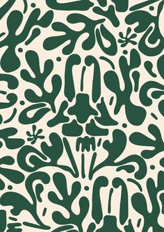 an abstract green and white pattern