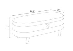 a drawing of an oval tub with legs