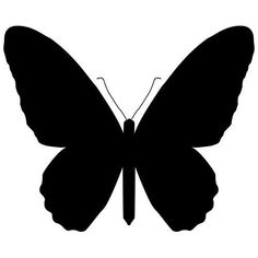 a black and white silhouette of a butterfly