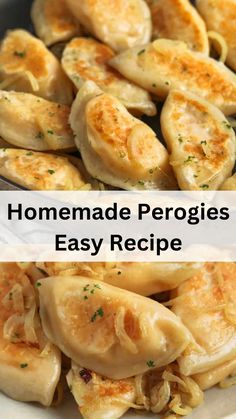 homemade perogies are easy to make and delicious