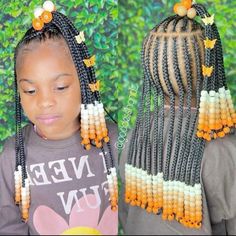 Little Black Girls Hairstyles Braids, Toddler Girl Braid Styles With Beads, Braiding Hairstyles For Black Girls Kids, Daughter Hairstyles Braids, Black Girls Hairstyles Braids Kids, Bead Pattern Ideas, Little Black Girls Hairstyles For Kids, Kids Braided Hairstyles Black Children, Lil Girl Hairstyles Braids