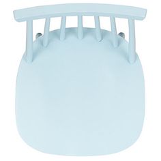 a blue comb is shown on a white background