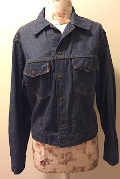 A personal favorite from my Etsy shop https://www.etsy.com/listing/516673598/vintage-1970s-sears-roebucks-denim Retro Long Sleeve Dark Wash Denim Jacket, Vintage Dark Wash Denim Jacket, Vintage Dark Wash Denim Jacket With Pockets, Retro Dark Wash Denim Jacket With Button Closure, Vintage Dark Wash Button-up Denim Jacket, Vintage Single-breasted Denim Jacket, Dark Wash Denim Jacket, Vintage Dark Wash Single-breasted Denim Jacket, 70s Denim