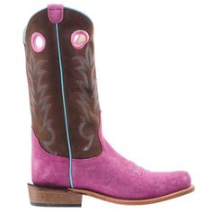 Old West Youth Pink Suede Chocolate Leather Shaft Leather Sole Pull Holes Cutter Toe 8210Y Not only will these Pink Suede Cutter Toe Boots by Old West look so cute on your little cowgirl, but they will provide comfort and stability for everyday wear! Chocolate Leather, Toe Boots, Pink Suede, Old West, So Cute, Everyday Wear, Boots, Leather, Pink