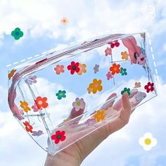 Large Transparent PENCIL CASE Pen Pouch School Supplies Makeup Bag Kids Students Big Pencil Cases, Clear Cosmetic Bag, Cosmetic Bag Organization, Storage Bedroom, Clear Makeup Bags, Makeup Storage Bag, Storage Bathroom, Blue Butterflies, Stationary School