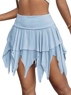 Update: 2024

Age: Middle Age

Season: Summer

Category: Women Skirts

Style: Vintage

Fabric type: Blended

Material: Polyester, Spandex

Gender: Women

Fit Type: Slim Fit Hanky Hem Skirt, Streetwear Skirt, Fairy Skirt, Shein Icon, Hanky Hem, A Line Mini Skirt, Women Skirts, Irregular Hem, Fairy Costume