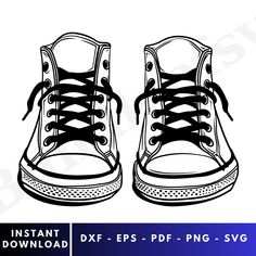 Shoe Svg, Shoes Clipart, Shoe Template, Sneakers Drawing, Girls Tennis Shoes, Cut Canvas, Cricut Cut Files, Brother Scan And Cut, Laser Printer