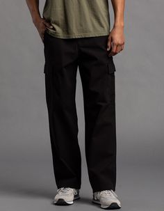 Rsq Loose Cargo Pants. Button Waist Paired With Zipper Fly. Cargo Pockets On Both Legs. Side Slip Pockets. Back Pockets With Button Closure. Approx. Leg Opening: 20". Machine Wash. 100% Cotton. Imported. Casual Cargo Pants With Button Closure, Utility Pants With Button Closure For Workwear, Black Cotton Pants With Button Closure, Casual Streetwear Pants With Button Closure, Casual Pants With Button Closure For Streetwear, Casual Black Bottoms With Button Closure, Workwear Cargo Pants With Button Closure, Utility Workwear Bottoms With Button Closure, Casual Cotton Cargo Pants With Button Closure