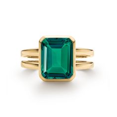 An impressive emerald cut Emerald hand set in a 14k gold bezel is the centerpiece of this iconic statement piece. The split shank band offers a substantial yet lightweight setting. Heritage styling makes this a perfect gift for milestone occasions like graduations, promotions or anniversaries.• Made with 14k Yellow or Heritage Fashion, Large Ring, Emerald Engagement Ring, Ring Sizer, 14k White Gold Ring, Blue Topaz Ring, London Blue Topaz, Topaz Ring, Emerald Ring