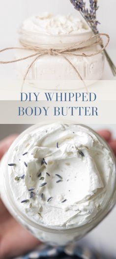 Learn how to make this nourishing DIY Whipped Body Butter. Just a few simple all natural clean ingredients including shea butter, cocoa butter, olive oil, coconut oil and essential oils will give you hydrated and moisturized skin. #farmhouseonboone #bodybutter #naturalskincare Cocoa Butter Whipped Body Butter, Buff City Soap Body Butter Recipe, Whipped Shea Butter Recipe, Diy Whipped Body Butter Recipe, Cocoa Butter Body Cream, Diy Whipped Body Butter, Whipped Body Butter Recipe, Magnesium Body Butter, Diy Toiletries