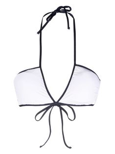 chalk white stretch-design built-in cups bra self-tie fastening adjustable fit Be mindful to try on swimwear over your own garments. Ralph Lauren Swimwear Women, White Swimwear With Contrast Trim For Poolside, White Padded Cup Beachwear Swimwear, White Padded Cups Beachwear Swimwear, White Beachwear Swimwear With Contrast Trim, White Swimwear With Adjustable Straps And Tie-side Bottom, White Swimwear With Bra-friendly Tie-side Bottom, White Tie-side Bottom Swimwear With Adjustable Straps, Sporty White Swimwear For Sunbathing