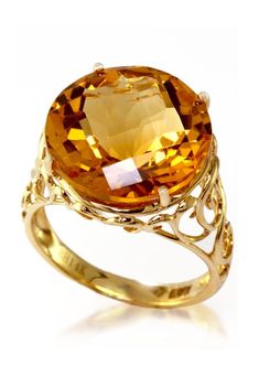 14K Yellow Gold Citrine Ring, 10.80 TCW Yellow Citrine Ring, Yellow Sapphire Ring, Orange Citrine, Large Stone Rings, Yellow Gems, Citrine Jewelry, Accesories Jewelry, Yellow Jewelry, Jewels Rings