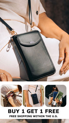 Do you just have your cell phone and a few other important things to bring with you? The elegant Selena Clutch Wallet is light and stylish, made to fit your phone, and ideal for carrying all your daily essentials. Use it as a clutch, or use the included strap to turn it into a crossbody mobile phone bag. Trendy Everyday Portable Phone Bag, Versatile Phone Bag With Card Slots For On-the-go, Versatile Travel Phone Bag With Cell Phone Pocket, Black Phone Bag With Interior Card Slots For Everyday, Versatile Crossbody Phone Bag, Versatile Portable Phone Bag For Daily Use, Multifunctional Phone Bag For Travel, Portable Phone Bag For On-the-go, Portable Phone Bag For Everyday Summer Use