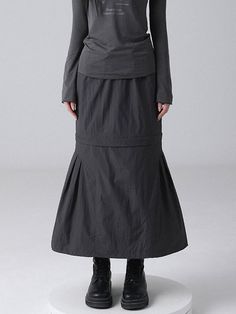 This is a minimal-pill pleated skirt made from a poly and rayon blend. It features belt loop design on the waistline for added elegance.- Long length that makes your look stylish- Convenient color-matched concealed zipper- AVANDRESS logo embroidery detail on the front waistline Loop Design, Embroidery Details, Logo Embroidery, Embroidery Logo, Long Length, Long Skirt, Pleated Skirt, Color Matching, Dark Grey