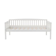 DHP Lydia Daybed - White - Twin Daybed Room, Wooden Daybed, Wood Daybed, Multifunctional Furniture, White Room, Wooden Slats, Under Bed, Functional Furniture, Daybed