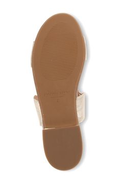 Scalloped straps add whimsical personality to a breezy sandal complete with a lightly cushioned footbed. Flat sole Cushioned footbed Leather upper and lining/rubber sole Made in Spain Ortholite Slip-on Footbed Sandals For Vacation, Ortholite Insole Slip-on Footbed Sandals For Vacation, Ortholite Insole Slide Footbed Sandals For Vacation, Spring Beach Footbed Sandals With Ortholite Insole, Spring Footbed Sandals With Ortholite Insole And Adjustable Fit, Flat Beach Slides With Ortholite Insole, Adjustable Flat Footbed Sandals With Cushioned Footbed, Flat Slides With Ortholite Insole For The Beach, Slip-on Sandals With Ortholite Insole For Beach