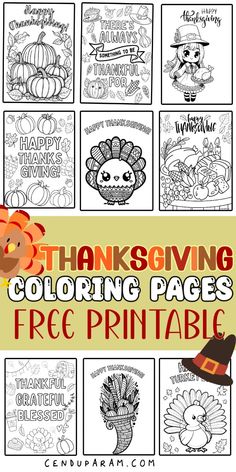 thanksgiving coloring pages for the free printable