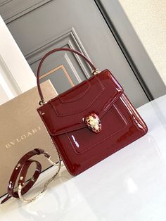 Size: Standard Size It comes with Dust box, Care manual, Tag, and Paper bag. Bvlgari Handbags, Bulgari Serpenti, Bvlgari Bags, Best Bags, Chic Handbags, Luxury Closet, Bags Designer Fashion, Exclusive Bag, Designer Heels